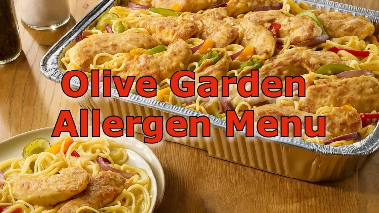 Olive Garden Allergen Menu