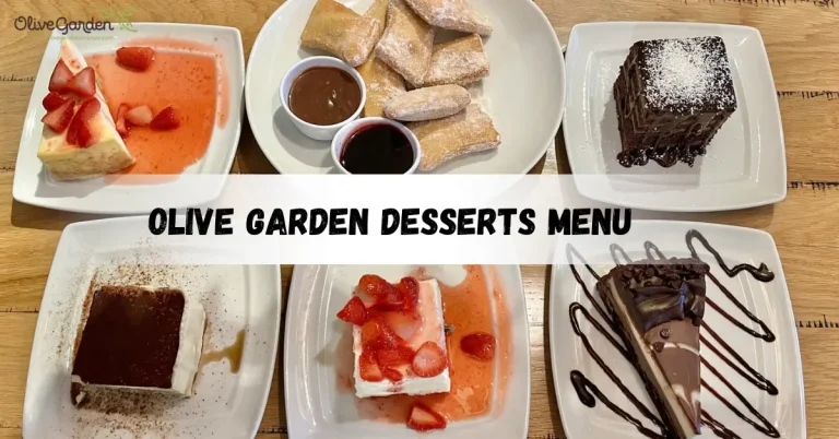 Olive Garden Desserts Menu