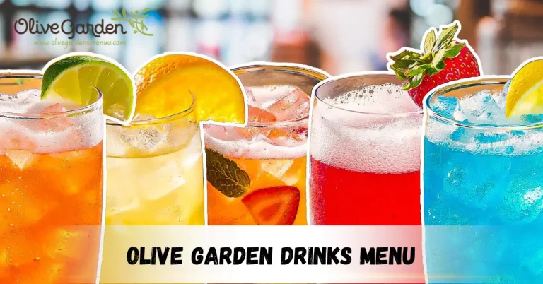 Olive Garden Drinks Menu